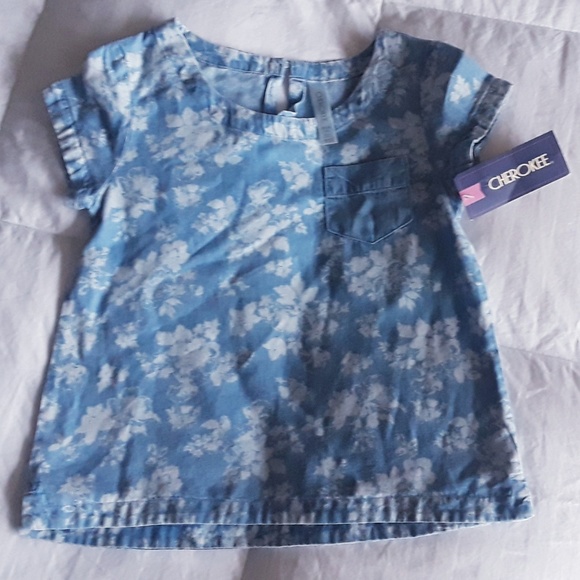 Cherokee Other - Chambray Girl's Top